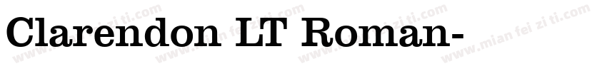 Clarendon LT Roman字体转换